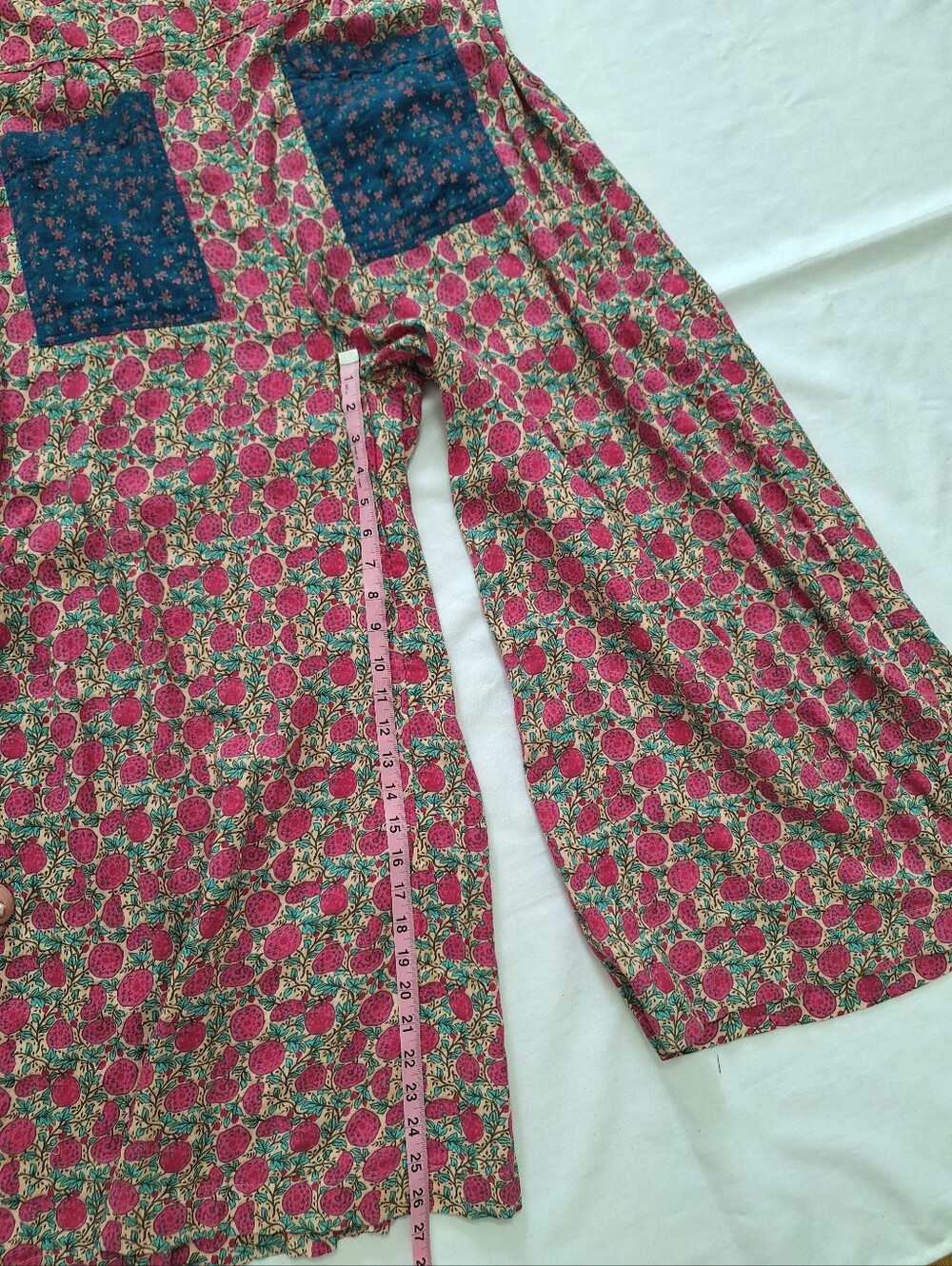 NWOT NATURAL LIFE Floral Wide Leg Jumpsuit in Pink and Navy - Picture 7 of 11